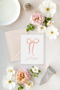 Je T'aime Watercolor Greeting Card