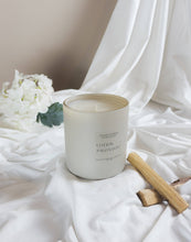 Load image into Gallery viewer, Cotton Palo Santo Linen Scented Soy Candle -8oz