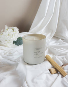 Cotton Palo Santo Linen Scented Soy Candle -8oz