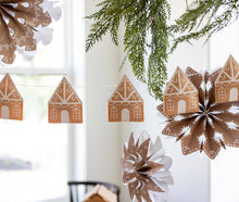Load image into Gallery viewer, Gingerbread Felt Gingerbread House Banner