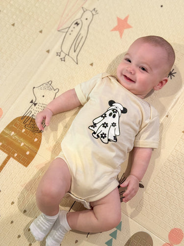 Mickey Mouse Ghost Baby Onesie / natural