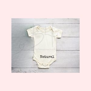 Mickey Mouse Ghost Baby Onesie / natural