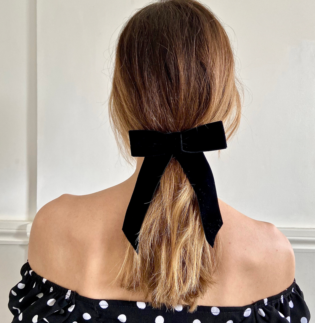 Women's Velvet Bow Hair Clip