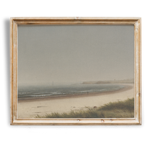 Load image into Gallery viewer, Vintage Abstract Coastal Painting | Soft Neutral Tones