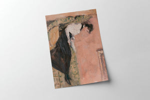 Woman Book Reading Painting Library Wall Art