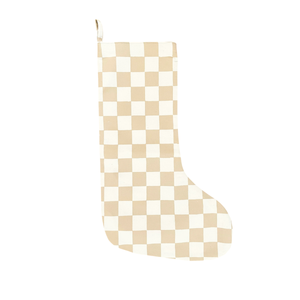 stocking: Checkered Taupe