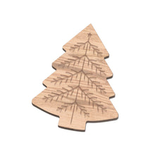 Load image into Gallery viewer, Christmas Memories Christmas Tree Shaped Bamboo Cutting Board