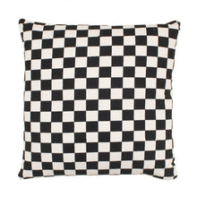 Load image into Gallery viewer, Black Checkered Pillow