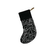 Load image into Gallery viewer, Floral Stocking: Black