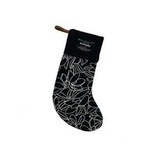 Load image into Gallery viewer, Floral Stocking: Black